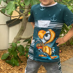 Kombi eBook Schnittmuster Summerset Mighty Kriss Kross Shirt und Hose Gr.122 - 176 - Sewando