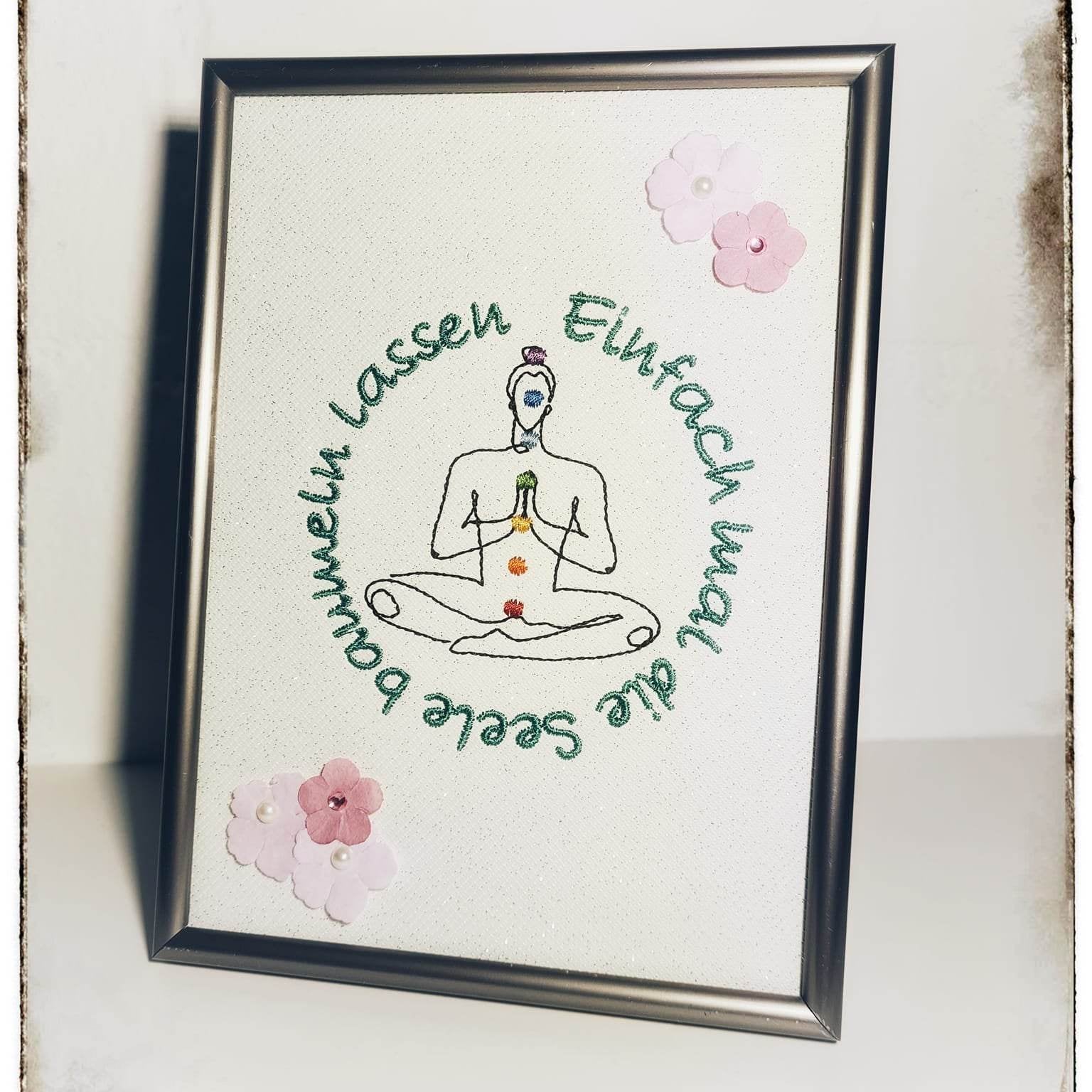 Stickdatei - Yoga - Sprüche - Sewando