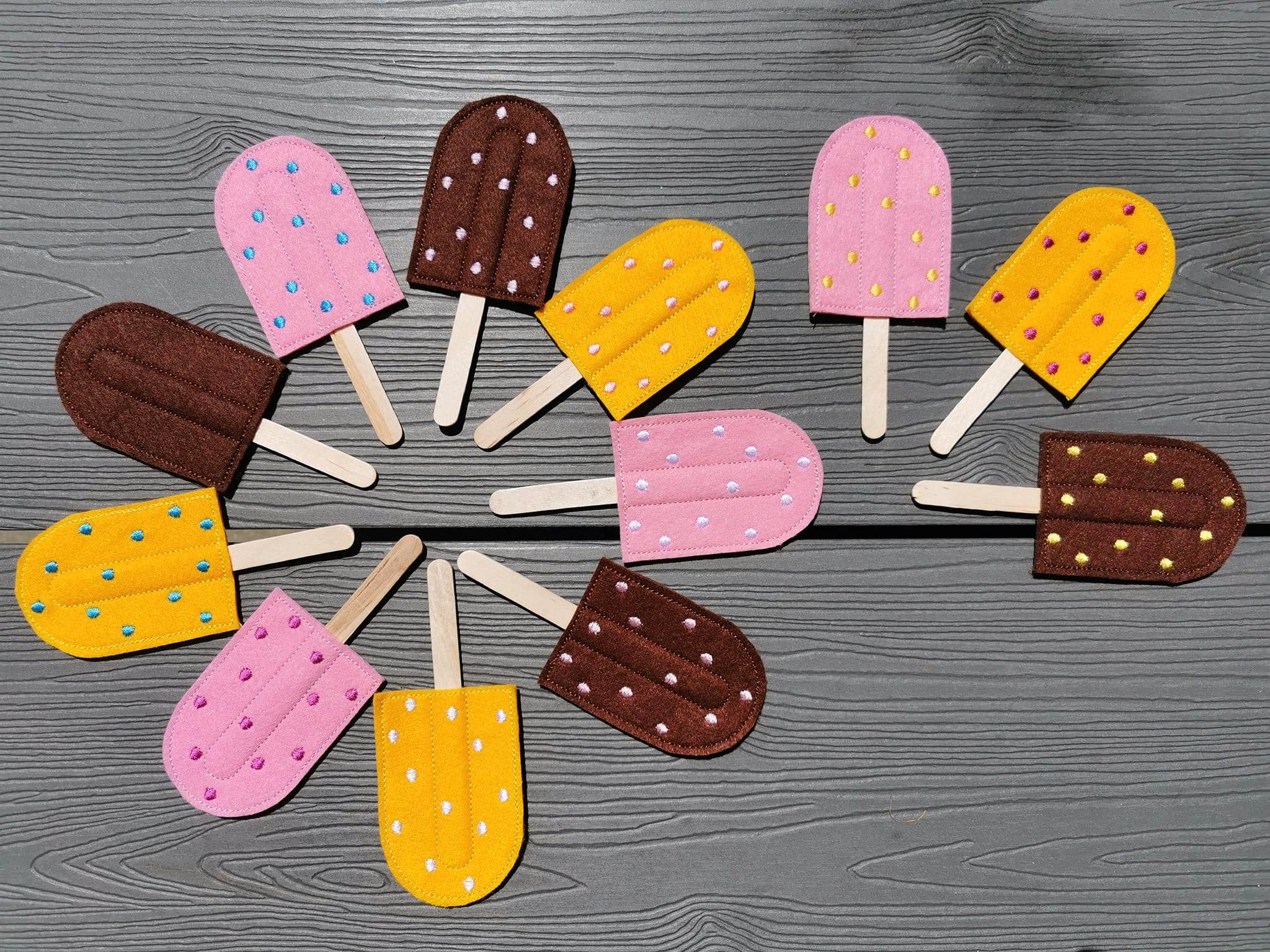 Stickdatei - Eis am Stiel / Kaufladen - Sewando