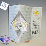 Digiset „Rainbow“ bunt! Digipaper, Digistamps - Sewando
