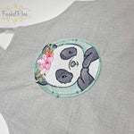 Panda Stickdatei – niedliches Tiermotiv für Kleidung & Kinderzimmer - Sewando