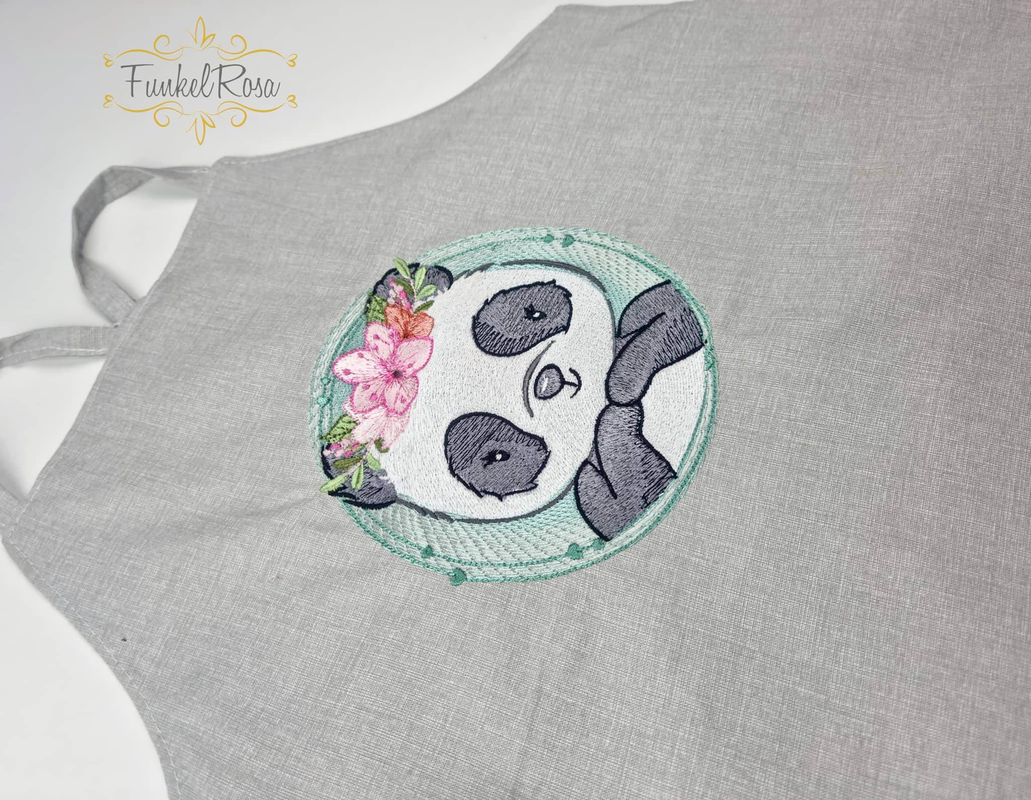 Panda Stickdatei – niedliches Tiermotiv für Kleidung & Kinderzimmer - Sewando