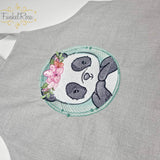 Panda Stickdatei – niedliches Tiermotiv für Kleidung & Kinderzimmer - Sewando