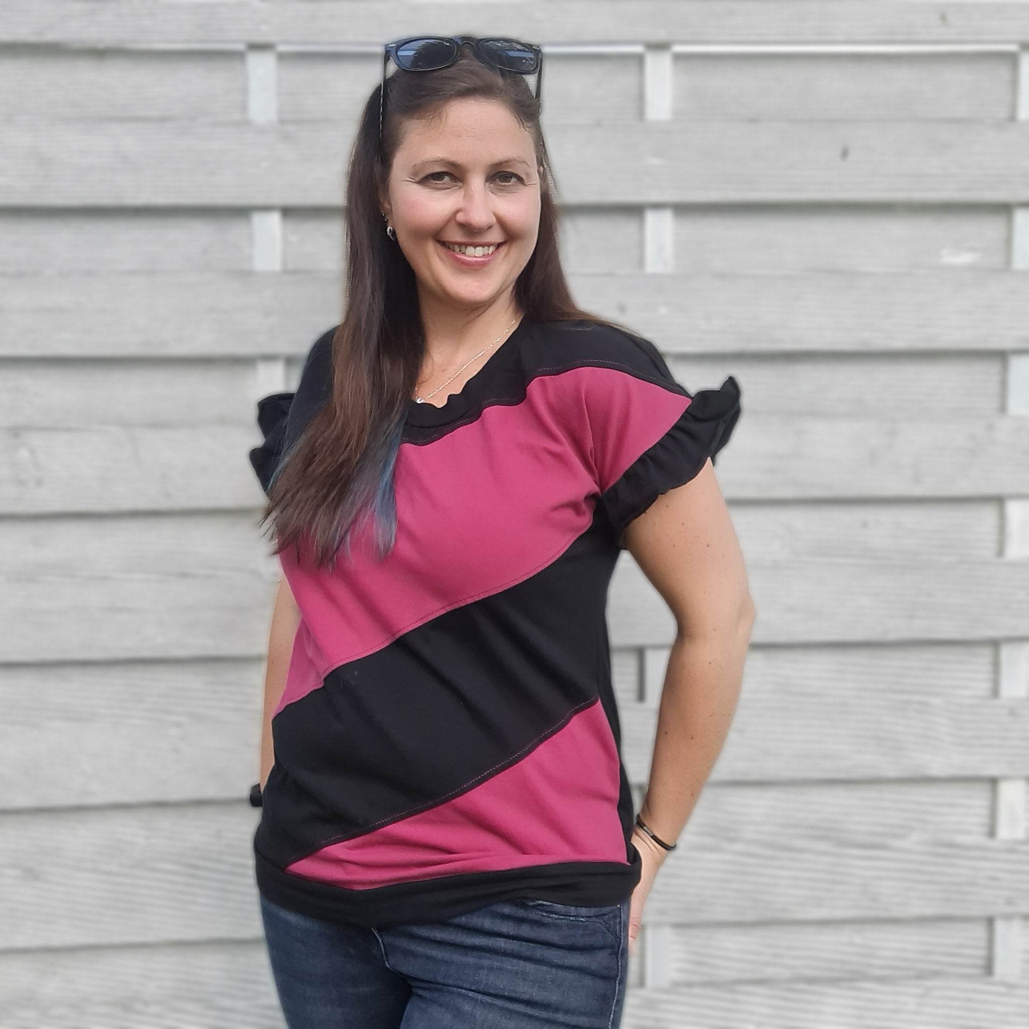 Schnittmuster Damen Pullover/ Shirt Pina Colada Größe 32-54 - Sewando