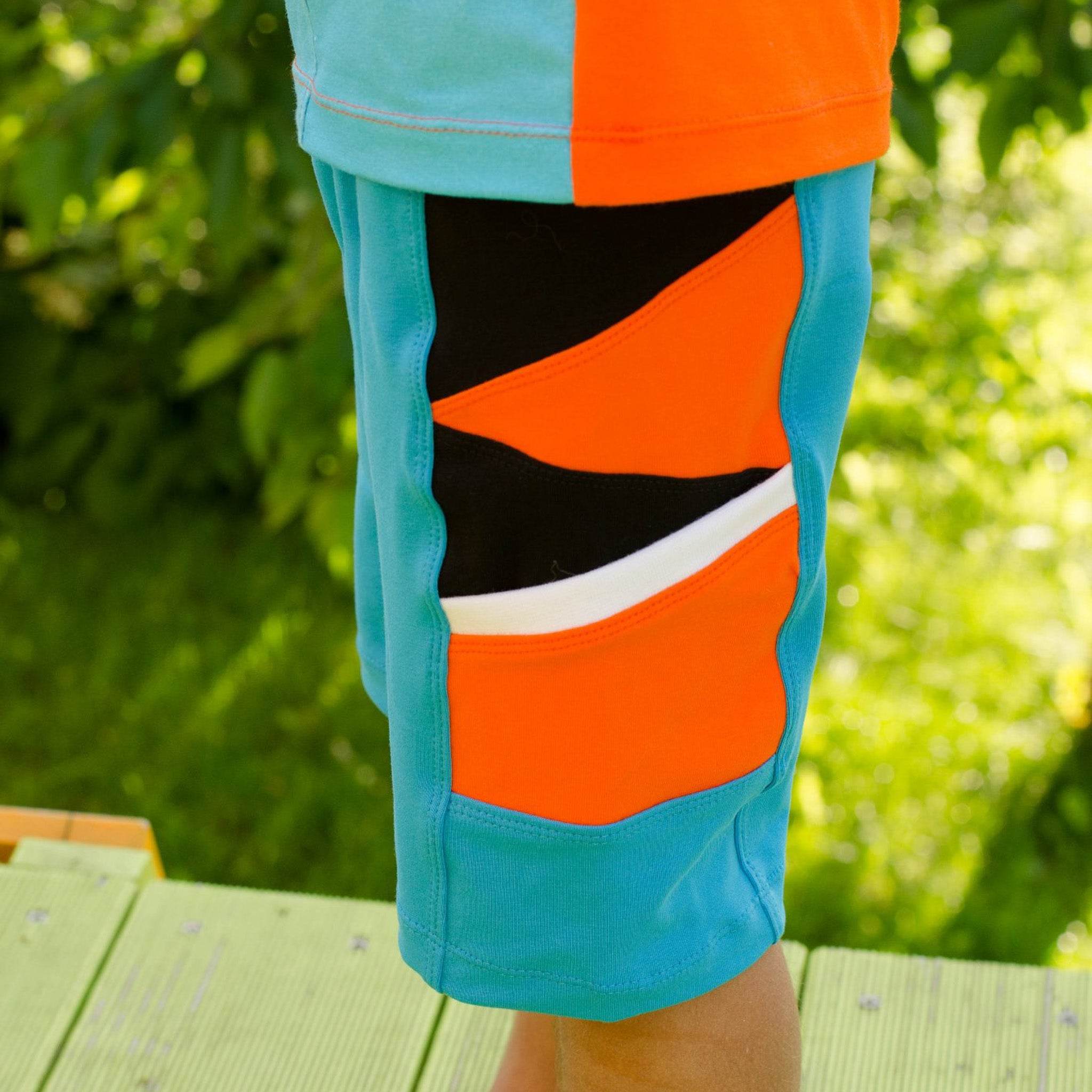 Kombi eBook Schnittmuster Summerset Mighty Kriss Kross Hose und Shirt Gr.68 - 122 - Sewando