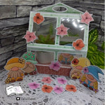 Digiset Blumenwichtel Plotterdatei, Sublimation, Digistamp, Digipaper - Sewando