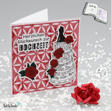Digiset Hochzeitstorte Plotten, Sublimation, Drucken, Digistamp - Sewando