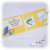 Digiset Bücherwurm Plotterdatei, Sublimation, Digistamp, Digipaper - Sewando