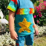 Kombi eBook Schnittmuster Summerset Mighty Kriss Kross Hose und Shirt Gr.68 - 122 - Sewando