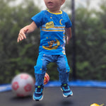 Kombi eBook Schnittmuster Summerset Mighty Kriss Kross Hose und Shirt Gr.68 - 122 - Sewando