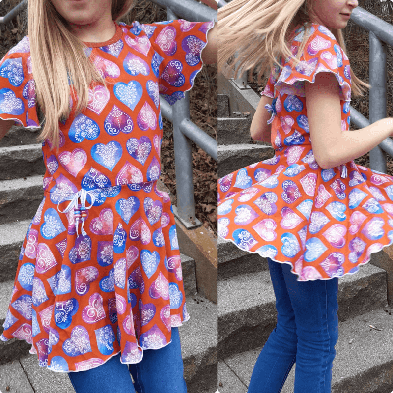 Schnittmuster Kleid AppleJuicy Gr. 80 bis 152 - Sewando