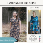 Schnittmuster Kleid für Damen mit Wickeloptik Francine Gr. 32-48 - Sewando