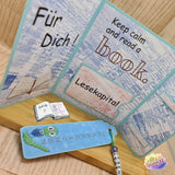 Digiset Bücherwurm Plotterdatei, Sublimation, Digistamp, Digipaper - Sewando