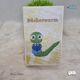 Digiset Bücherwurm Plotterdatei, Sublimation, Digistamp, Digipaper - Sewando