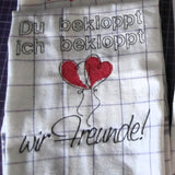 Stickdatei - Spruch "Bekloppte Freunde"