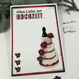 Digiset Hochzeitstorte Plotten, Sublimation, Drucken, Digistamp - Sewando
