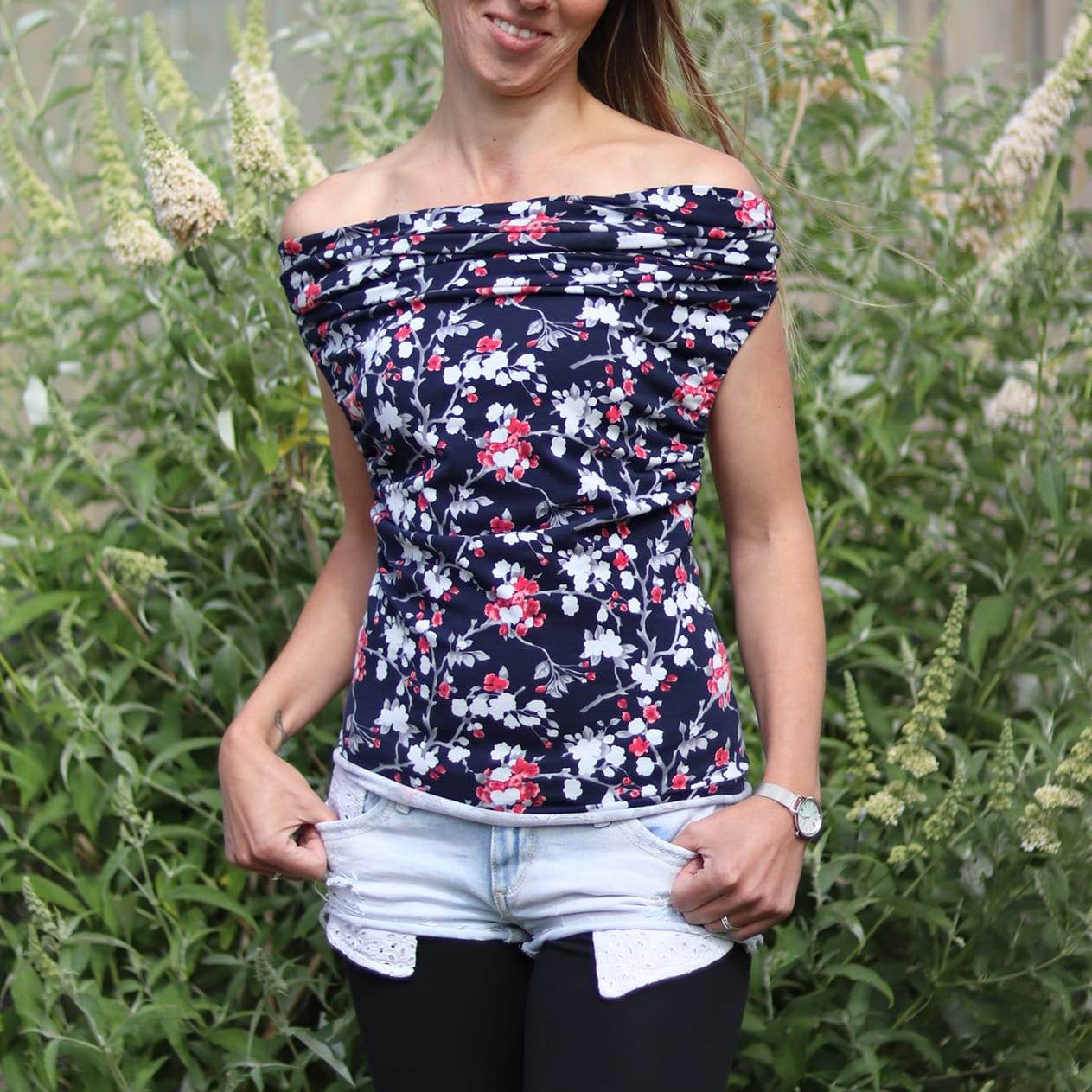 Jerseykleid Miss Summer - Schnittmuster und Nähanleitung - Gr. 32-54 - Sewando