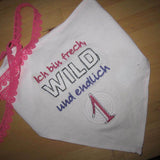Stickdatei - Ich bin frech, wild und endlich ..... (Zahl 1-9) - Sewando