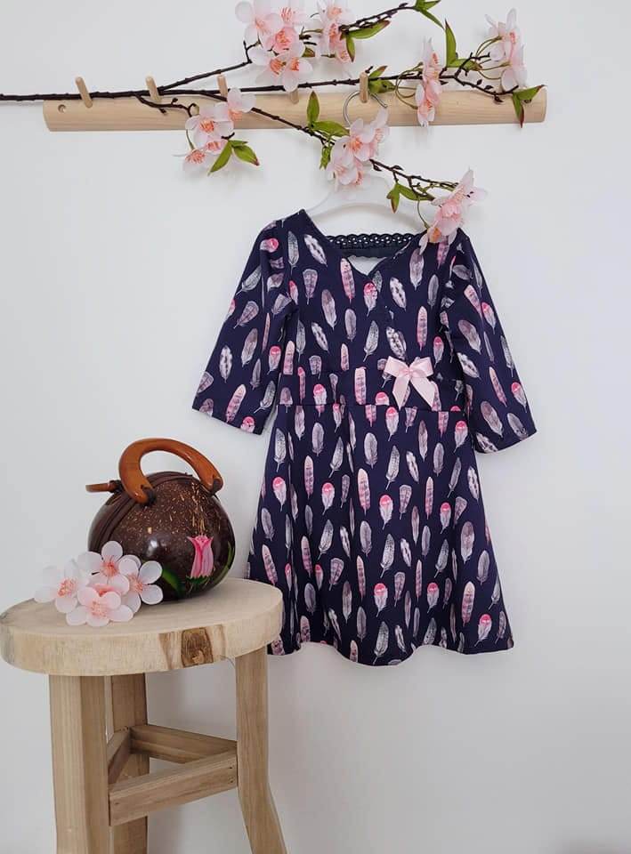 Schnittmuster Kleid Helena Mädchen größe 74 – 158 - Sewando