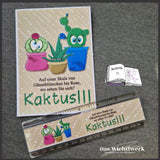 Plotterdatei Kaktus Freunde, Sublimation, Drucken, Digistamp, Digipaper - Sewando