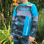 Kombi eBook Schnittmuster Summerset Mighty Kriss Kross Shirt und Hose Gr.122 - 176 - Sewando
