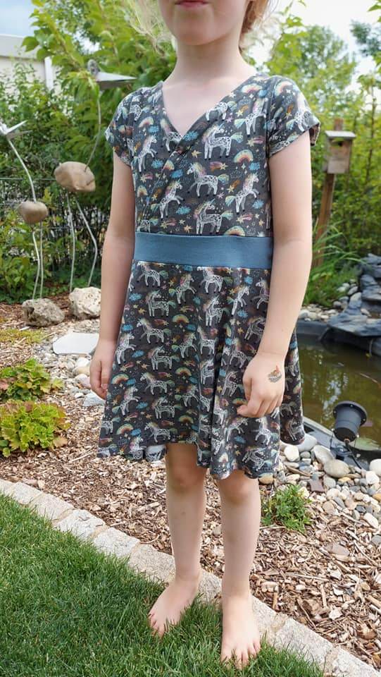 Schnittmuster Kleid Helena Mädchen größe 74 – 158 - Sewando