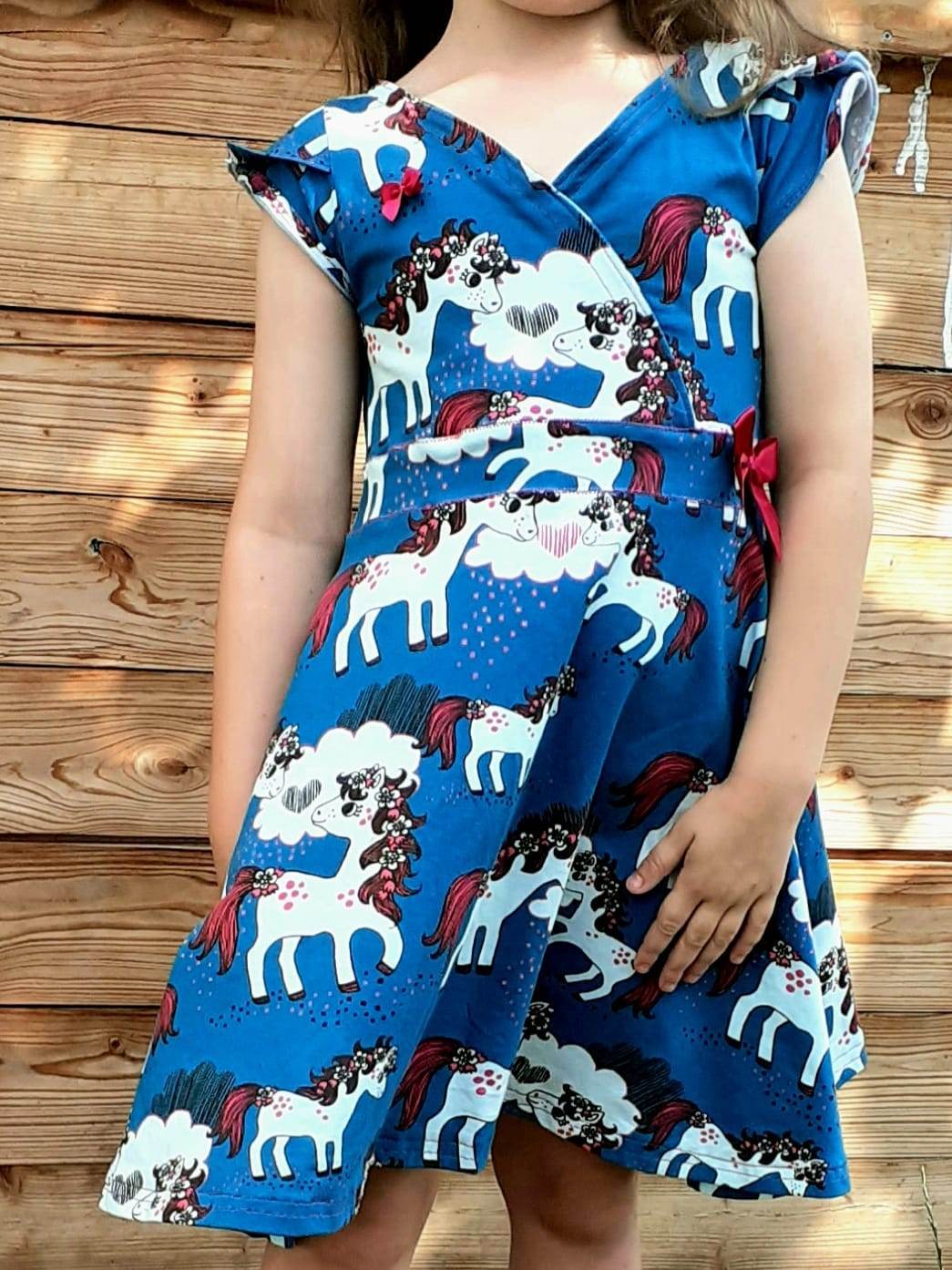 Schnittmuster Kleid Helena Mädchen größe 74 – 158 - Sewando