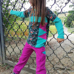 Kombi eBook Schnittmuster Summerset Mighty Kriss Kross Shirt und Hose Gr.122 - 176 - Sewando