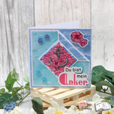 Digiset Blumen Anker Plotterdatei, Sublimation, Digistamp, Digipaper - Sewando