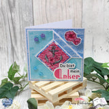 Digiset Blumen Anker Plotterdatei, Sublimation, Digistamp, Digipaper - Sewando