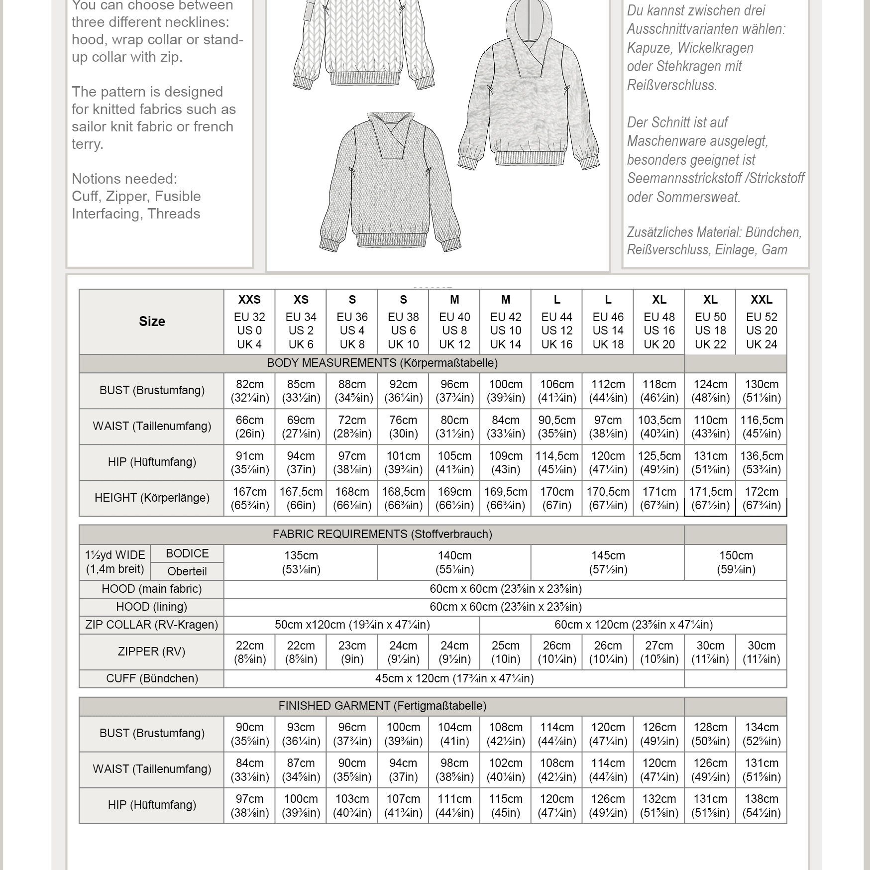 KVILL.troyer | Damen | 32-52 | Schnitt : - Sewando