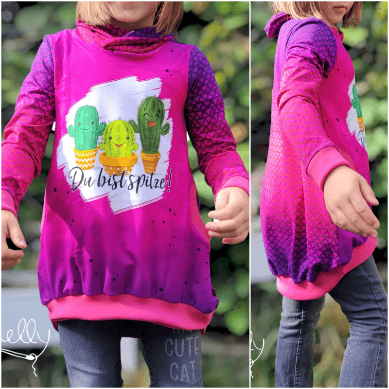 Schnittmuster Hoodie Bubble Gr. 80 bis 152 - Sewando