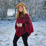 Häkelanleitung für Poncho+Mütze ,,Warmer Winter" jede Größe, jedes Garn
