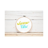 Stickdatei Summer Vibes 1 10x10 13x18 Applikation Sommer Schrift sticken Sommerzeit Spruch - Sewando