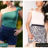Asymmetrisches One-Shoulder Top - EDDA - Gr. 32 - 54 - Sewando