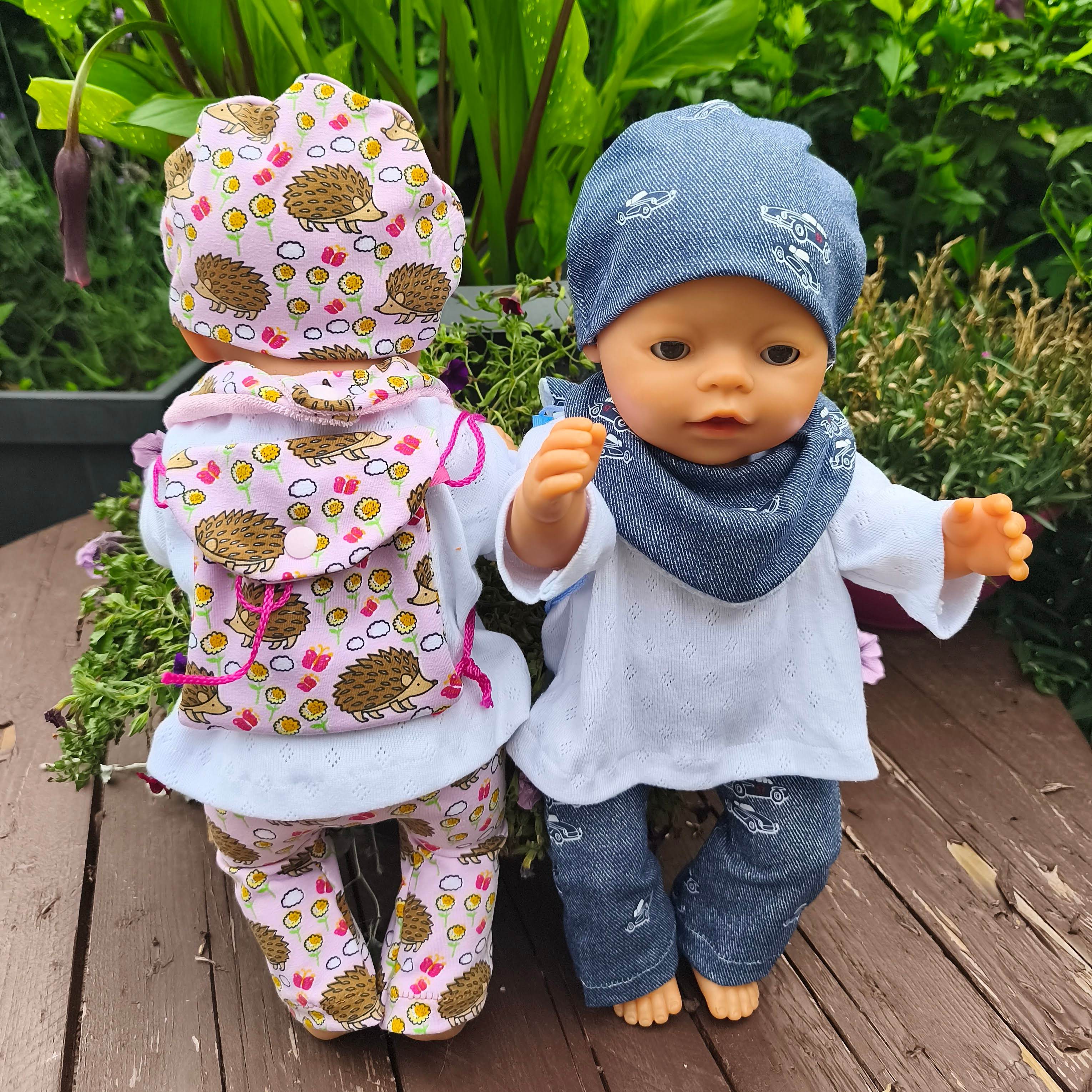 Stickdatei Puppenkleidung für Baby Puppe ca. 43cm Set 2556 - Sewando