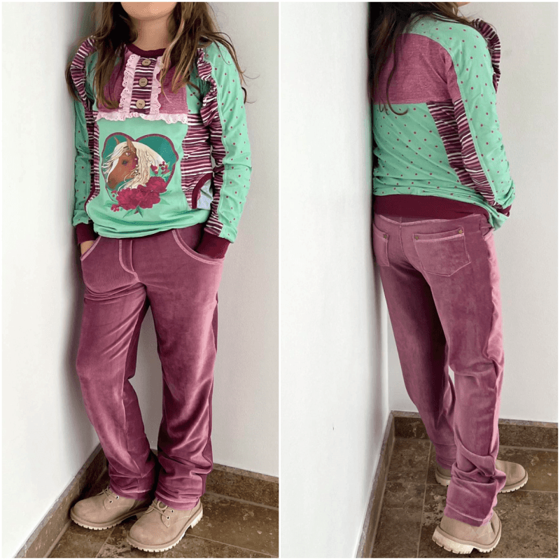 Schnittmuster Bella Jeggins Gr. 80 bis 152 - Sewando