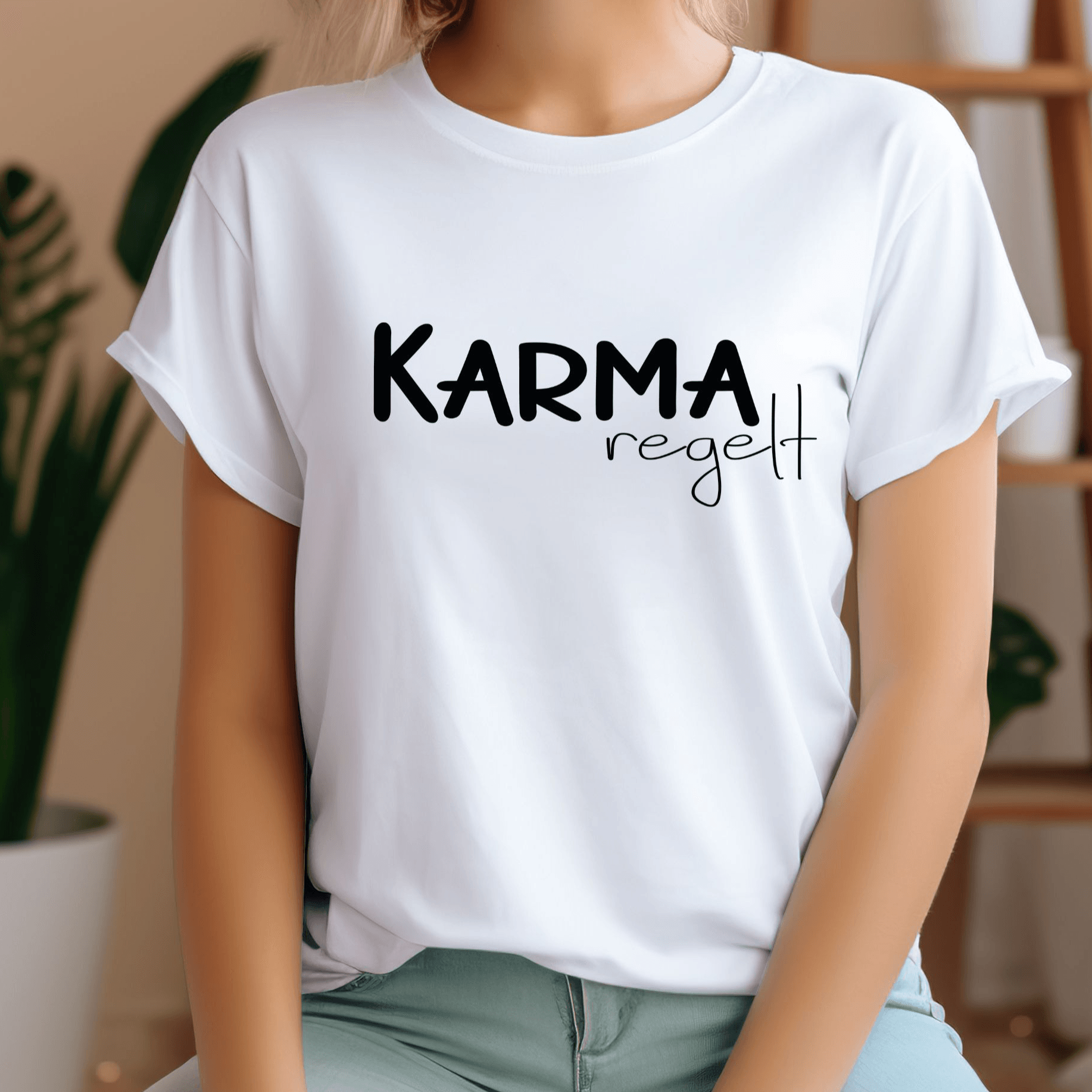 Plotterdatei Set – Freche Sprüche „Karma regelt / ähm Nö“ - Sewando