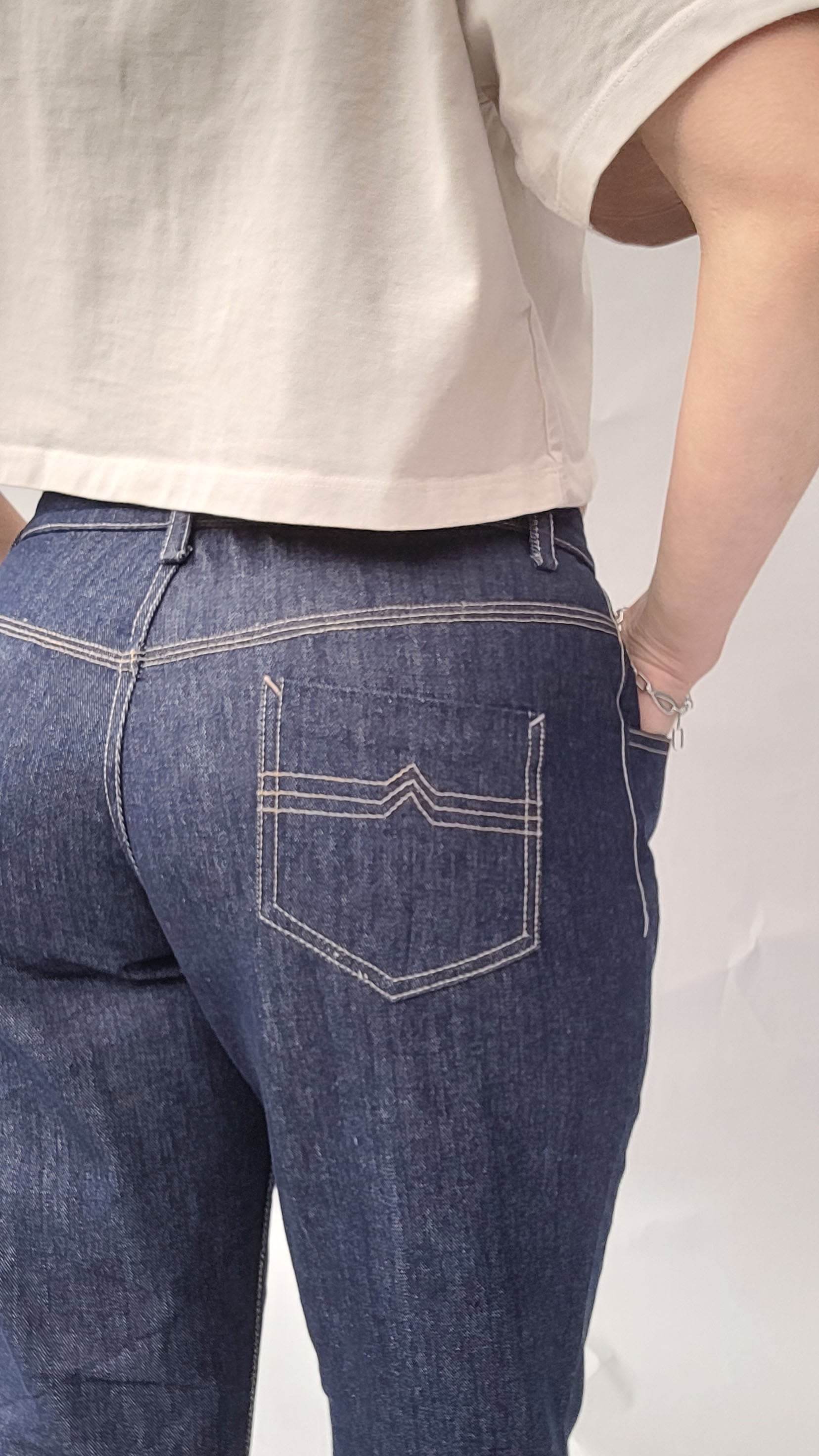 Schnittmuster Jeans, lockere Passform, high waist Jeans, Größe 36 - 50 - Sewando