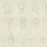 Stickdatei Schrift ab ca. 60mm Set 617 Doodle Applikation Buchstaben Zahlen - Sewando