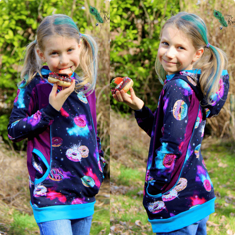 Schnittmuster Hoodie Alexis Gr. 80 bis 152 - Sewando