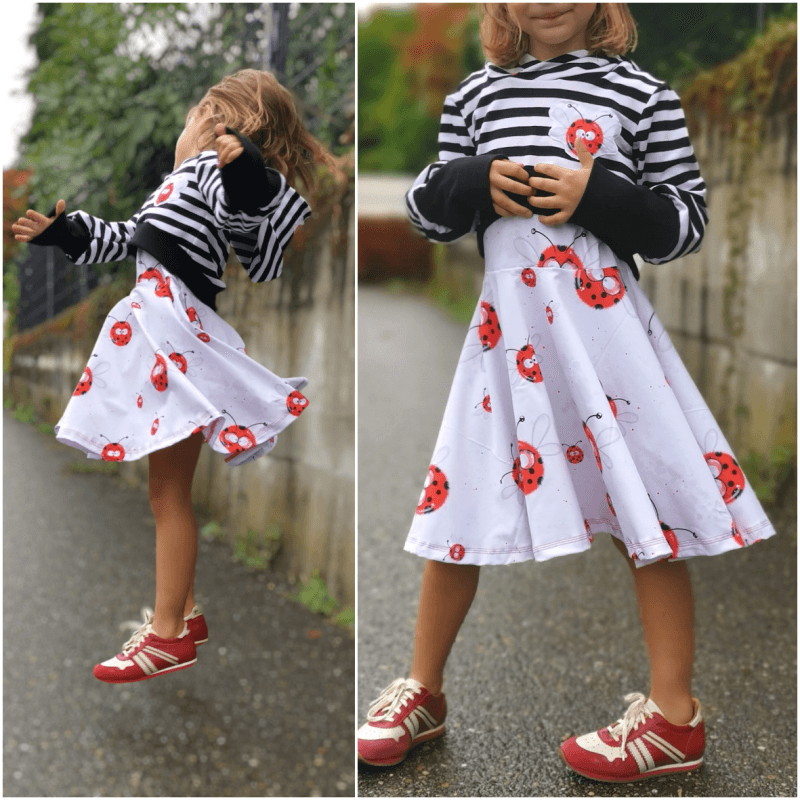 Schnittmuster Kleid Becky Gr. 80 bis 152 - Sewando