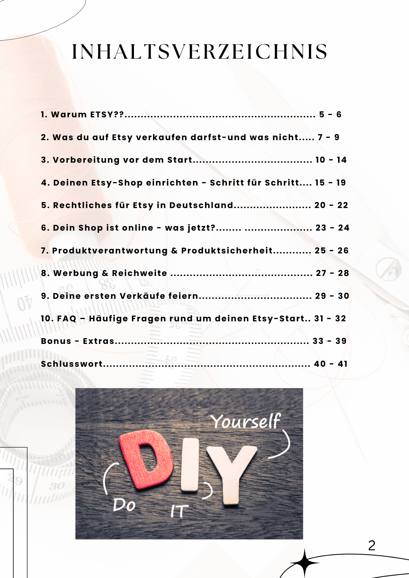PDF- Guide: Dein eigener ETSY-Shop - Sewando
