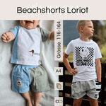 Beachshorts Loriot Maxi Schnittmuster Gr. 116-164 - Sewando