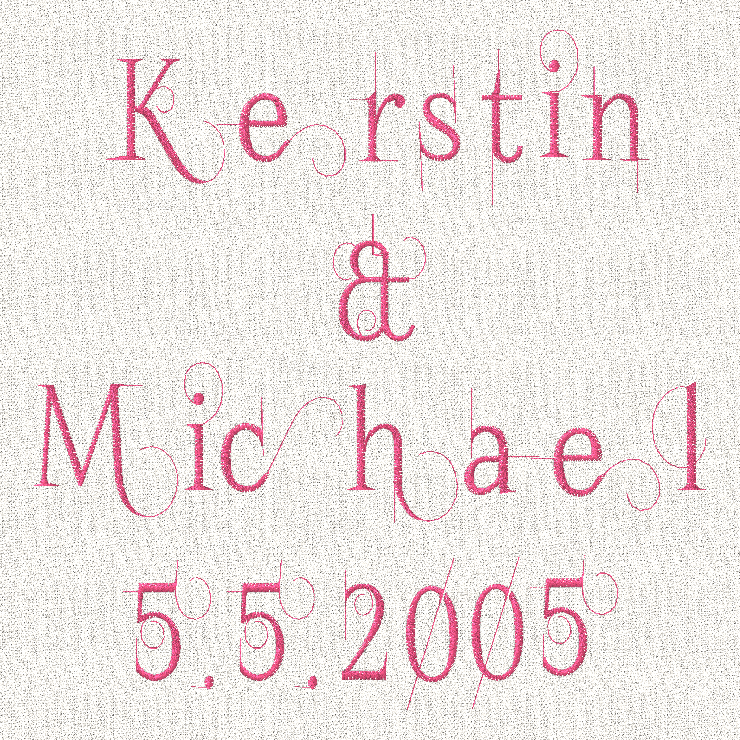 Stickdatei Schrift ca.3cm Buchstaben und Zahlen Set 2519 - Sewando
