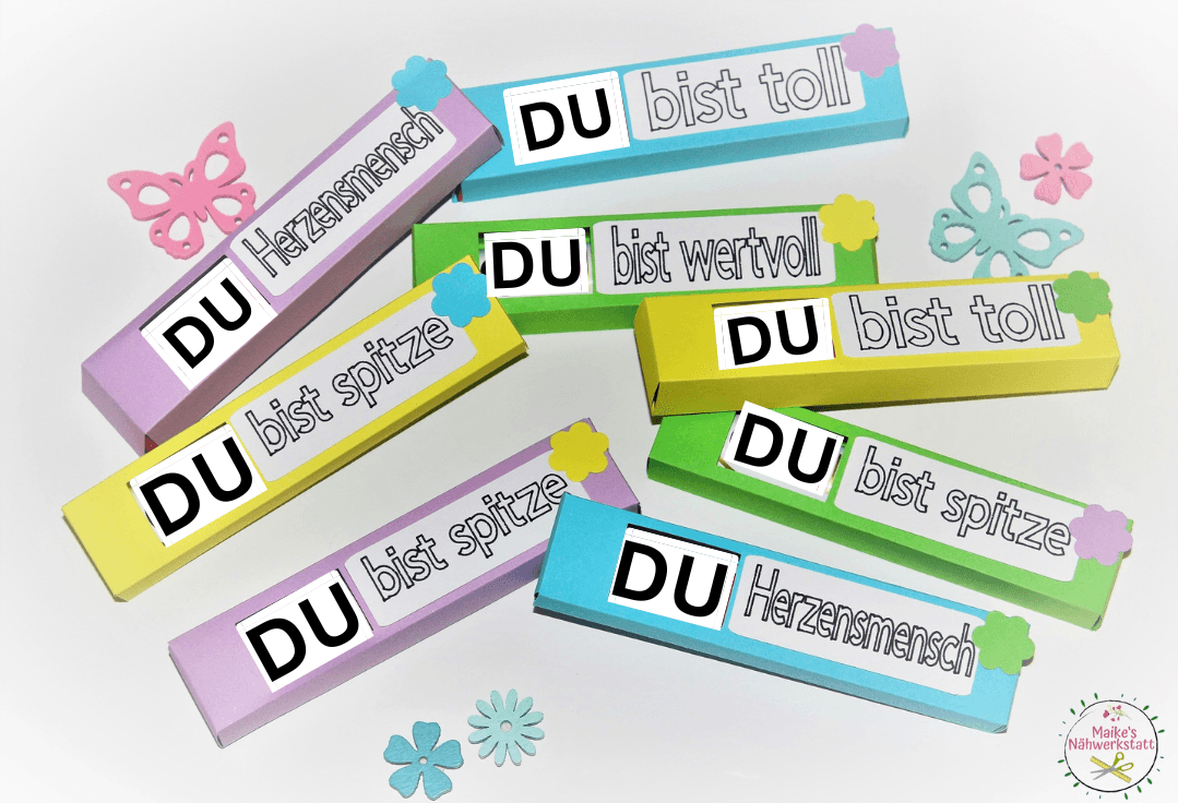 Plotterdatei Pralinenschachtel DU-Box - Sewando