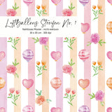 Luftballons Streifen No. 1 – Nahtloses digitales Stoffmuster in Aquarelloptik (JPG, 30x30 cm, 300 DPI)