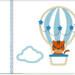 Ballon Tiere Stickdatei Kissen ITH - Sewando