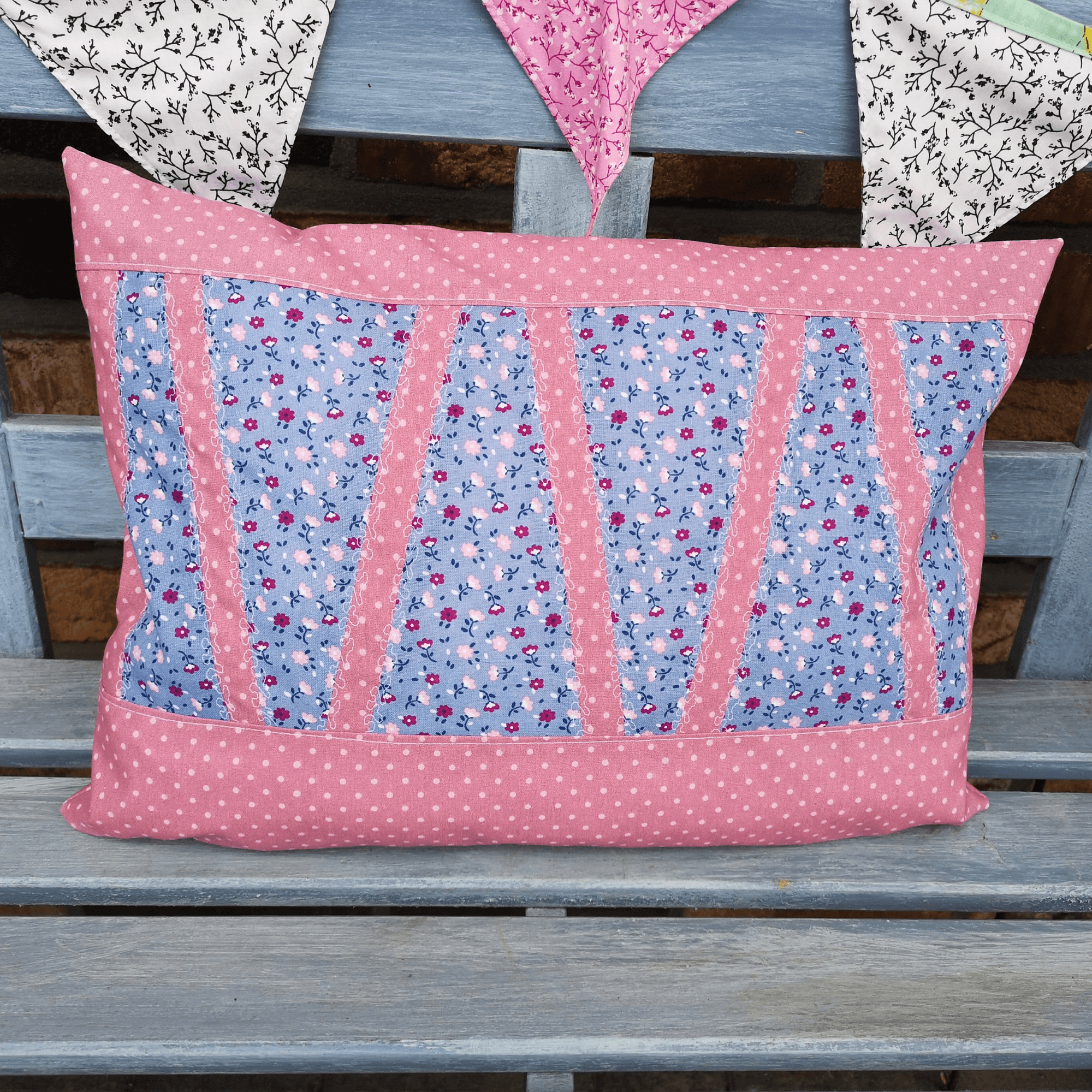 Schnittmuster Patchwork Tischläufer, Kissen Projekt TrapezKünstlerIn - Sewando
