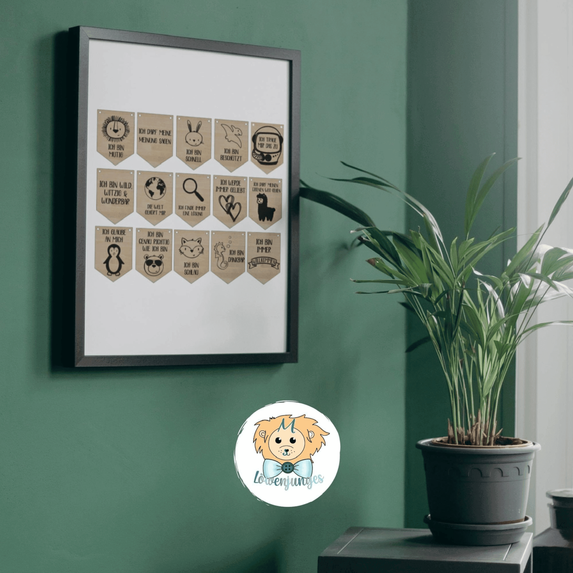 Plotter- & Laserdatei Affirmationswimpel Kids Teil 1 [Digital] - Sewando